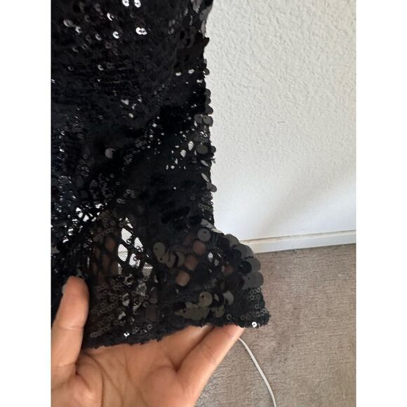 ZHIVAGO Ischia Open-Back Halter Sequin Midi Dress US4 - Picture 5 of 9